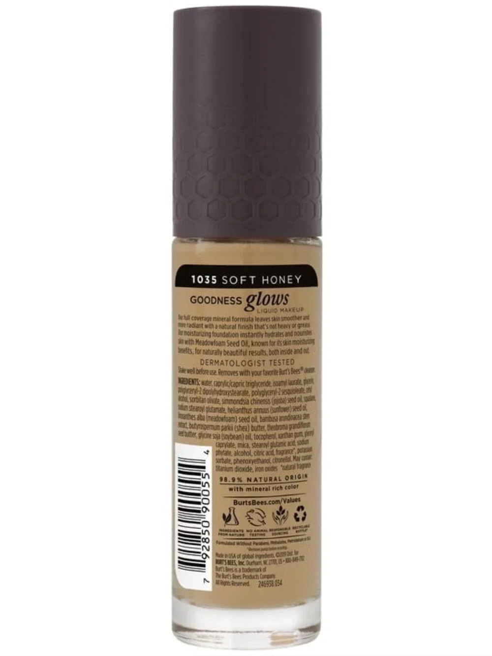 🧚‍♀️#1035 SOFT HONEY Burts Bees DISCONT. Goodness Glows Foundation NWT